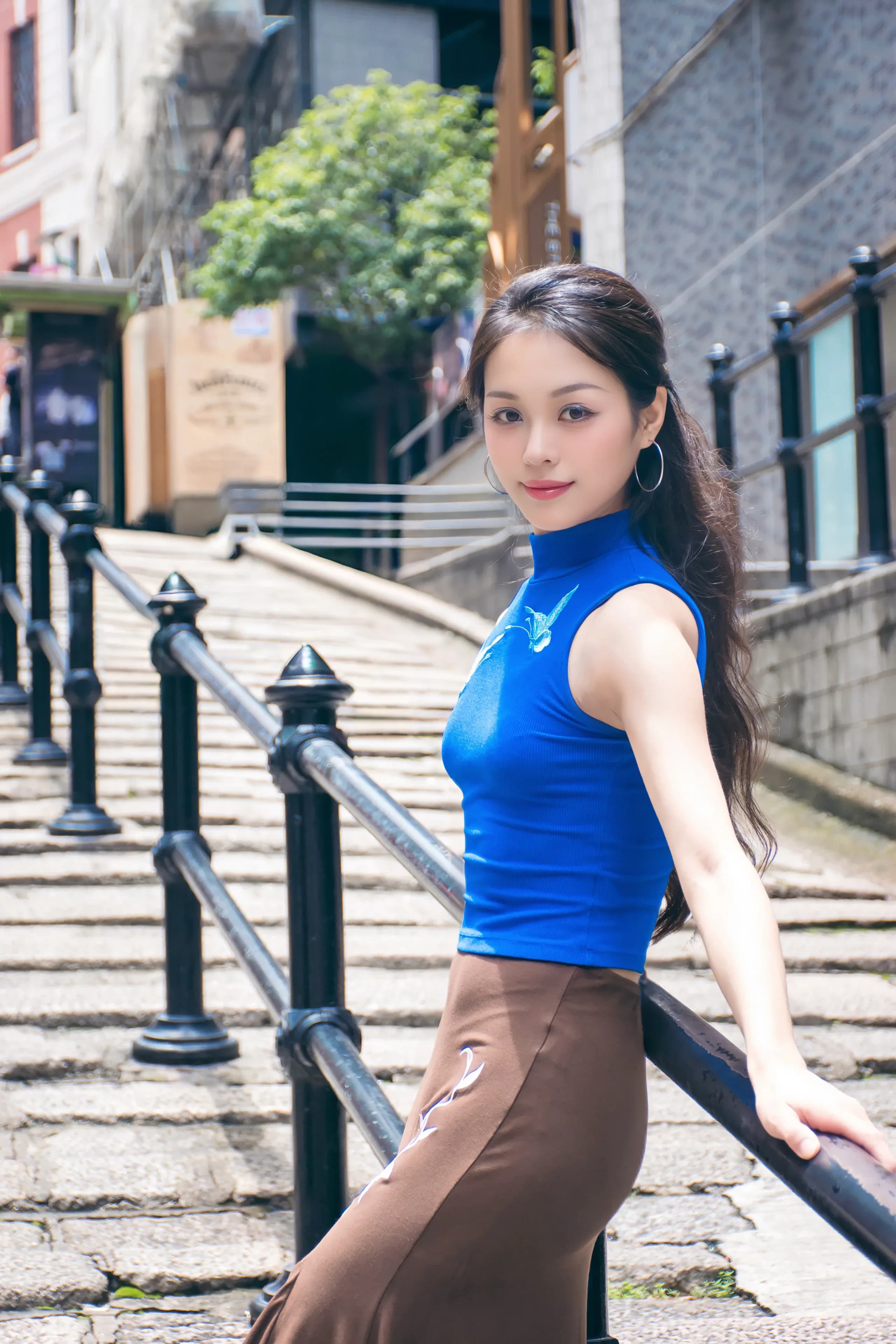Clara 在香港中环的城市肖像，第 4 张