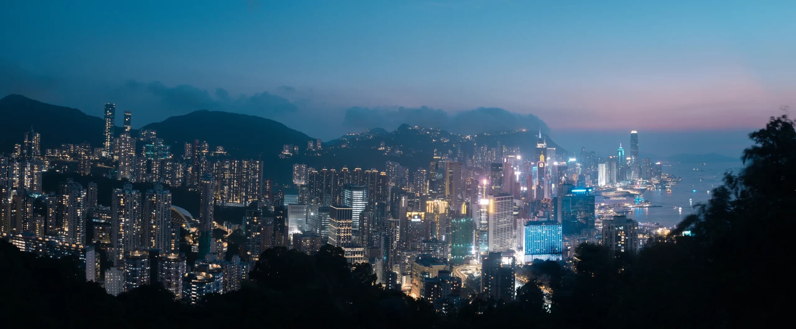 Victoria Harbour viewed from Braemar Hill, frame 2